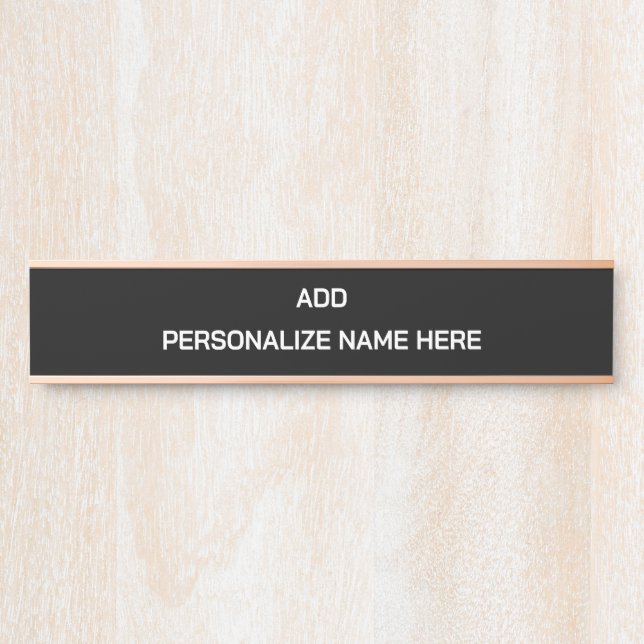 Create Your Own Hanging Name Plate (Front)