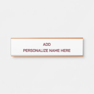 Create Your Own Hanging Name Plate