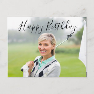 Create Your Own Happy Birthday to golfer Postcard
