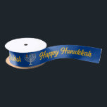 Create Your Own Happy Hanukkah Menorah  Satin Ribbon<br><div class="desc">Create Your Own Happy Hanukkah Satin Ribbon. Choose the spool size and material from the options menu..</div>