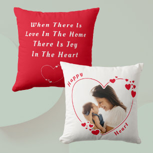 Create your own Happy Heart Throw Pillow