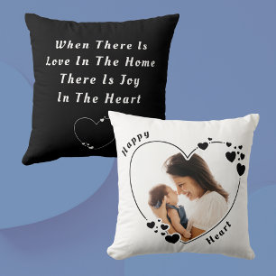 Create your own Happy Heart Throw Pillow