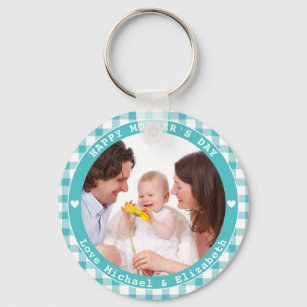 Create Your Own Happy Mother's Day Family Photo Key Ring