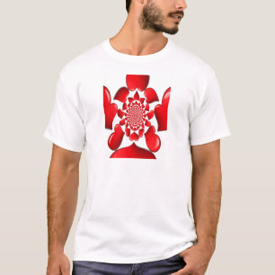 Create Your Own Happy Valentine Big Red Hearts T-Shirt