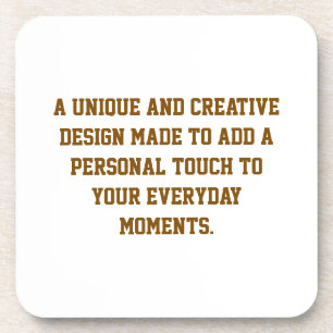 Create Your Own Hard Plastic Coasters