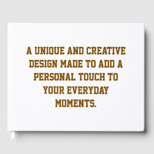 Create Your Own Hardbacked Guestbook