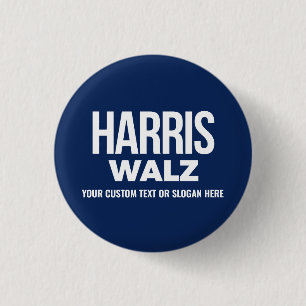 Create Your Own Harris Walz 2024 3 Cm Round Badge