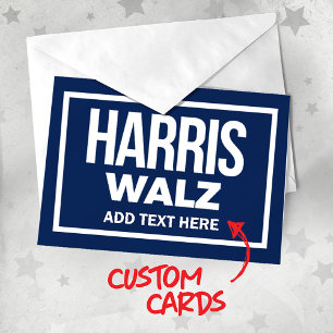 Create Your Own Harris Walz 2024 Thank You Card