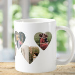 Create Your Own Heart Shape Photo Collage Coffee Mug<br><div class="desc">Create your own personalised photo collage mug. Add your favourite pictures to this design with love heart shape cut outs for a custom photo mug.</div>