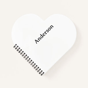 Create Your Own Heart Shaped  Notebook