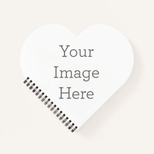 Create Your Own Heart Softcover Spiral Notebook