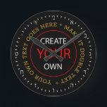 Create Your Own Hebrew Clock, Personalised / Photo Round Clock<br><div class="desc">Wall Clock (HEBREW Numerals): Create Your Own - personalised professional branded item with custom logo / photo and easy further adjustments by adding text,  background colours or more images. Simple way to personalise your business,  create cool gifts for your family & friends for every occasion.</div>