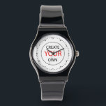 Create Your Own Hebrew Watch, Personalised / Photo Watch<br><div class="desc">Watch (HEBREW Numerals): Create Your Own - personalised professional branded item with custom logo / photo and easy further adjustments by adding text,  background colours or more images. Simple way to personalise your business,  create cool gifts for your family & friends for every occasion.</div>