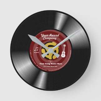 Create Your Own Hit Single Customisable 45 record! Round Clock