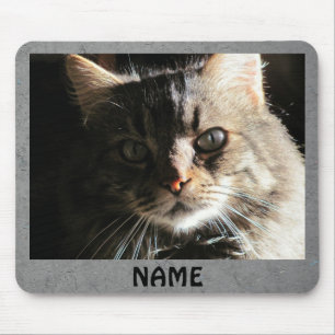Create your own "Hobo" text/Grey Slate Mouse Pad
