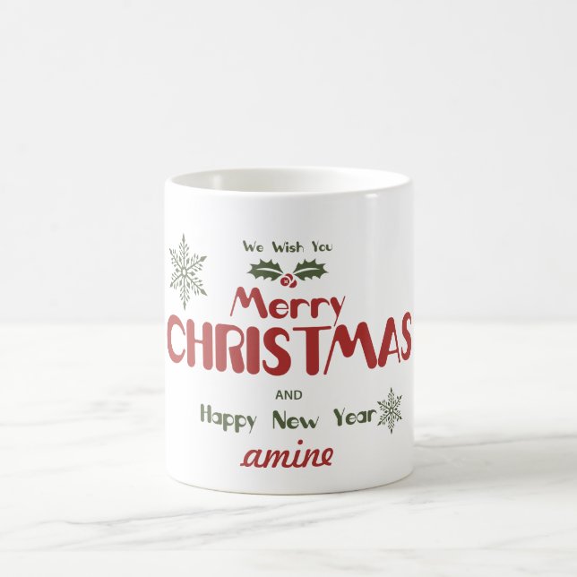 Create Your Own Holiday Christmas Family mug (Center)