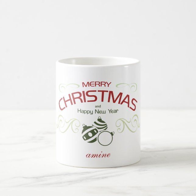 Create Your Own Holiday Christmas Family mug (Center)