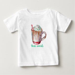 Create Your Own Holiday Peppermint Hot Chocolate Baby T-Shirt