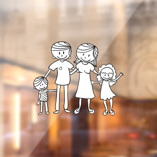 Create Your Own Home or Car Stick Figure Family 