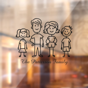 Create Your Own Home or Car Stick Figure Family 