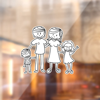 Create Your Own Home or Car Stick Figure Family