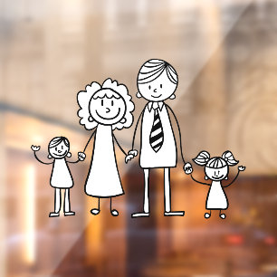 Create Your Own Home or Car Stick Figure Family