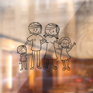 Create Your Own Home or Car Stick Figure Family 