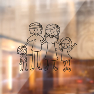 Create Your Own Home or Car Stick Figure Family
