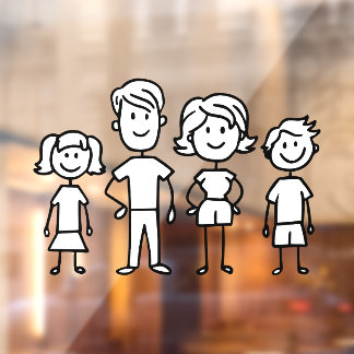 Create Your Own Home or Car Stick Figure Family 
