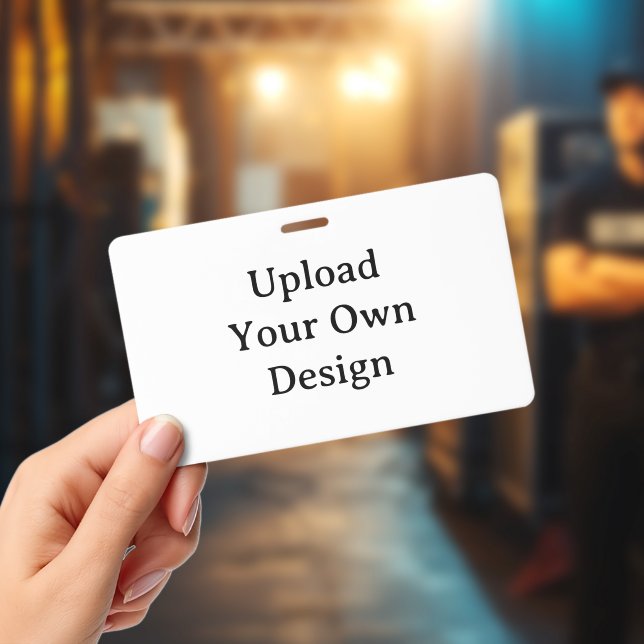 Create Your Own Horizontal 3"x5" PVC Plastic ID Badge (Concert)