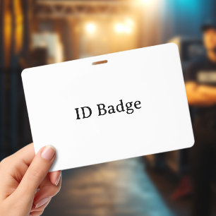 Create Your Own Horizontal 4" x 6" PVC Plastic ID Badge