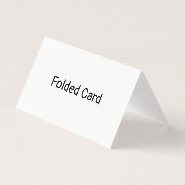Create Your Own Horizontal Folded Card (Front)