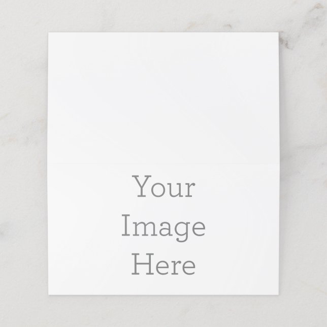 Horizontal Tent Fold Folded Loyalty Card (Outside Unfolded)