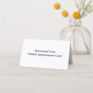 Create Your Own Horizontal Tent Folded Appointment Card