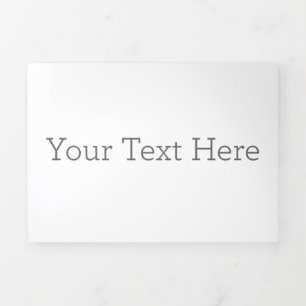 Create Your Own Horizontal Trifold Letter Card