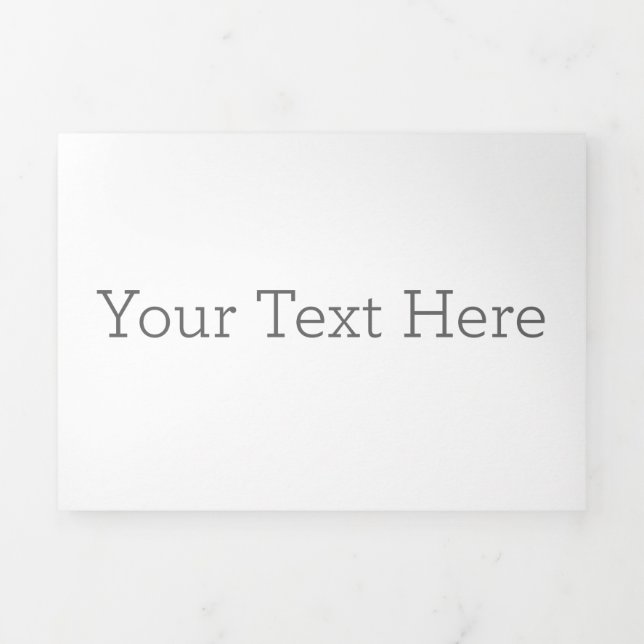 12.7 cm x 17.8 cm Trifold Letter Fold Card (Cover)