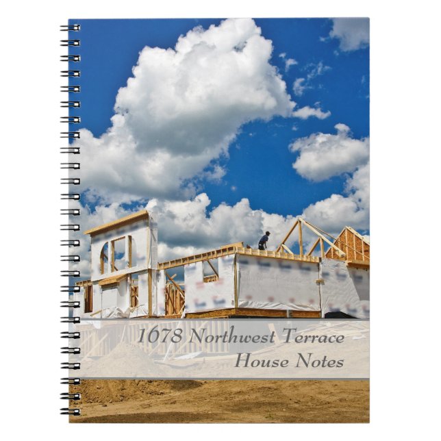 Create Your Own House or Construction Notebook (Front)