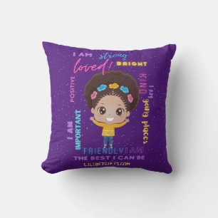 Create Your Own I AM - Positive Girl Affirmations Cushion