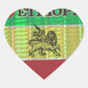 Create your own I love Beautiful Ethiopia Heart Sticker