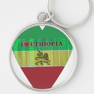 Create your own I love Beautiful Ethiopia Key Ring