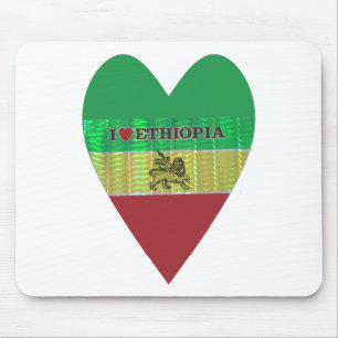 Create your own I love Beautiful Ethiopia Mouse Pad