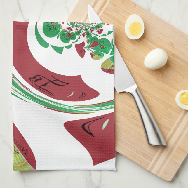 Create your own I love Beautiful Ethiopia Tea Towel (Quarter Fold)