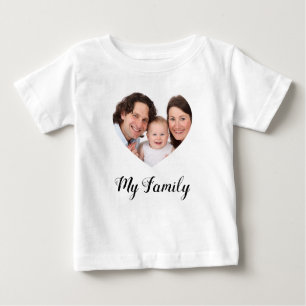 Create Your Own I love My family Valentine's Day Baby T-Shirt