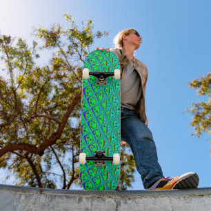 Create Your Own I love Skating and Surfing Skateboard