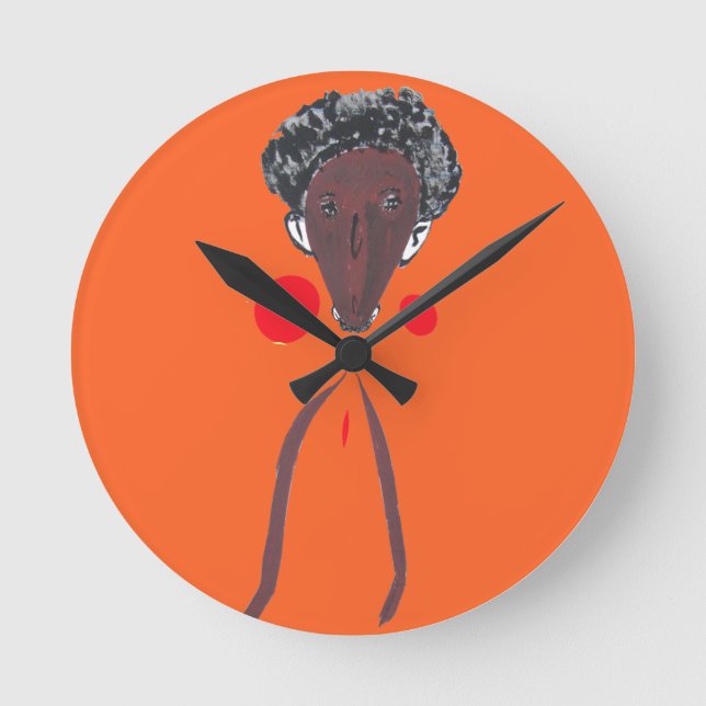 Create Your Own: I love You | Nakupenda Sana   Round Clock (Front)