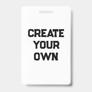 Create Your Own ID Badge