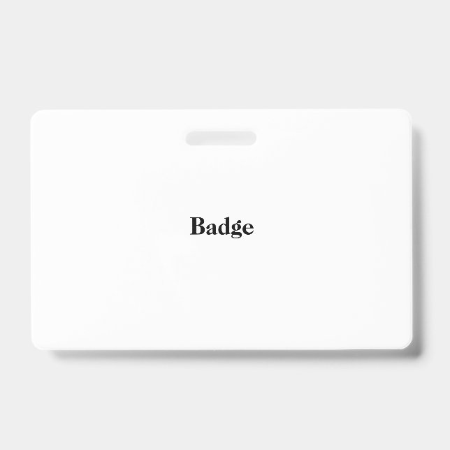 Create Your Own ID Badge (Front)