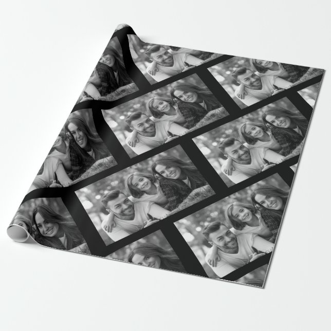 Create Your Own Image Family Holiday Photography Wrapping Paper (Unrolled)