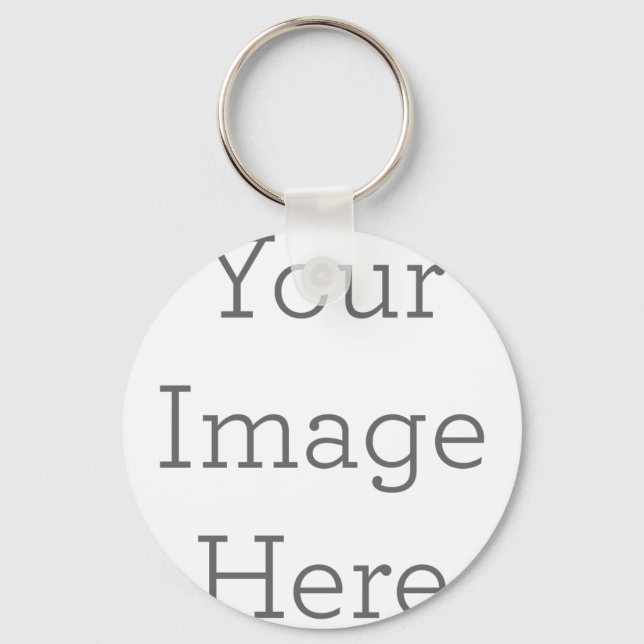 Metal Circle Keychain, 5.08 cm (Front)