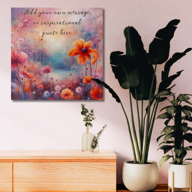 create your own inspirational message,flowers jigsaw puzzle (Creator Uploaded)